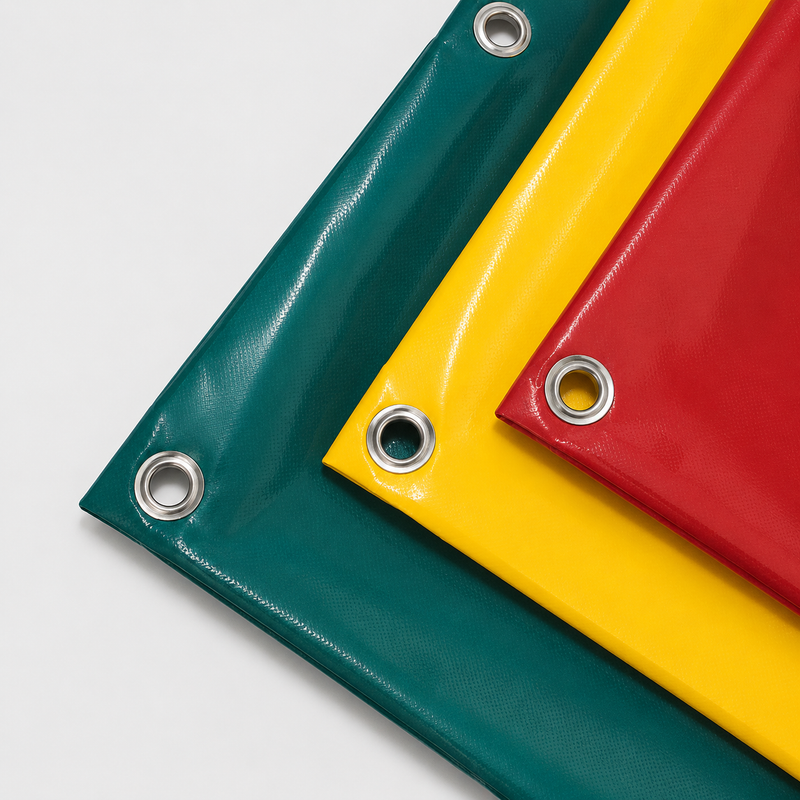 DEKON-Plane 4,00 × 4,00 m | PVC 650g, mit 8 Nirosta-Ösen