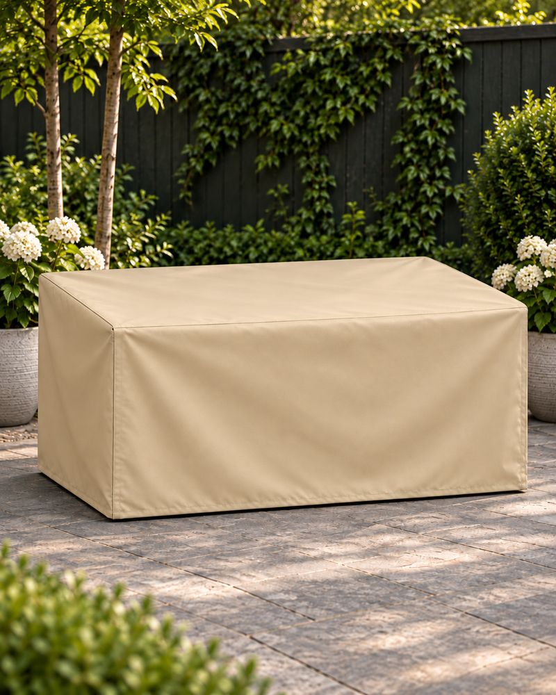 Abdeckhaube nach Maß | PVC 650g LKW-Plane in Beige - RAL 1014