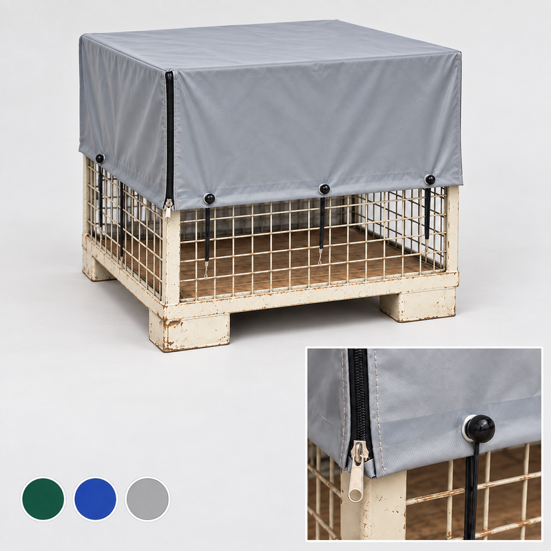 Gitterbox-Haube nach Maß | PVC 600g, 3 Höhen-Optionen