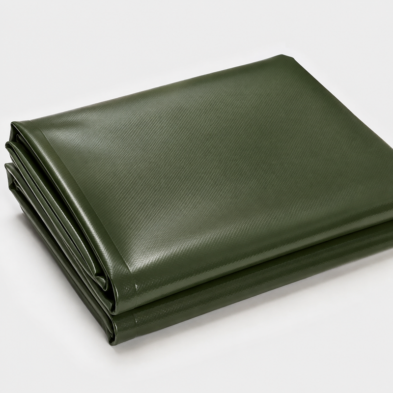 Militärplane gesäumt nach Maß | PVC 600g, Broncegrün