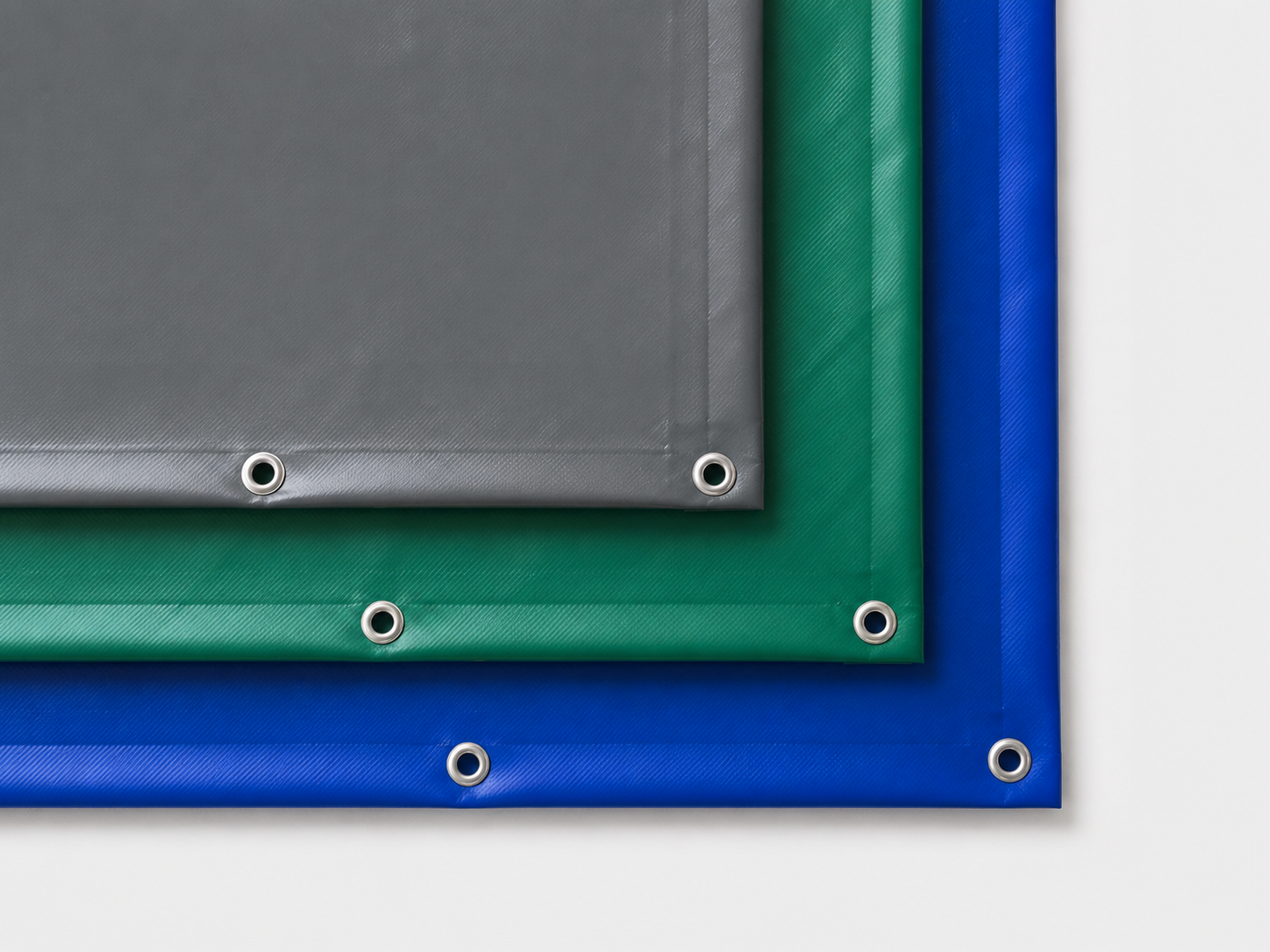 Notplane fürs Dach nach Maß | PVC 600g, mit Ösen-Farben