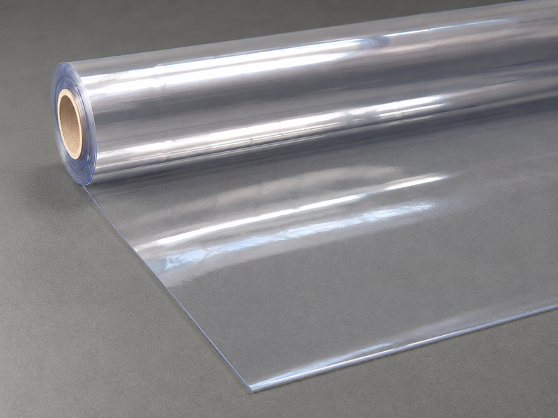 PVC-Folie transparent Laufmeterware | 400 µm, durchsichtige Schutzfolie