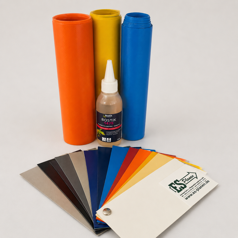 Reparaturset für PVC | inkl. PVC-Streifen, Klebstoff & Anleitung