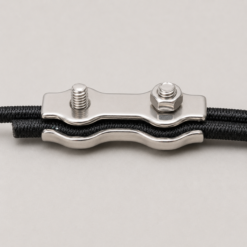 Seilklemme Edelstahl | für 8 mm Expanderseil : 6 mm Drahtseil