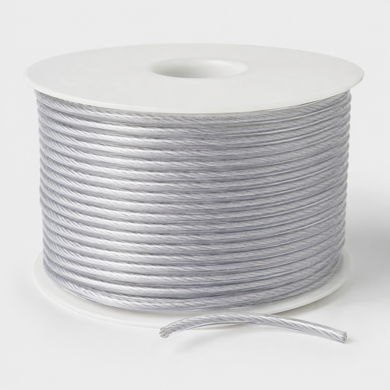 Stahlseil PVC-ummantelt | 3:4 mm, Meterware auf einer Rolle