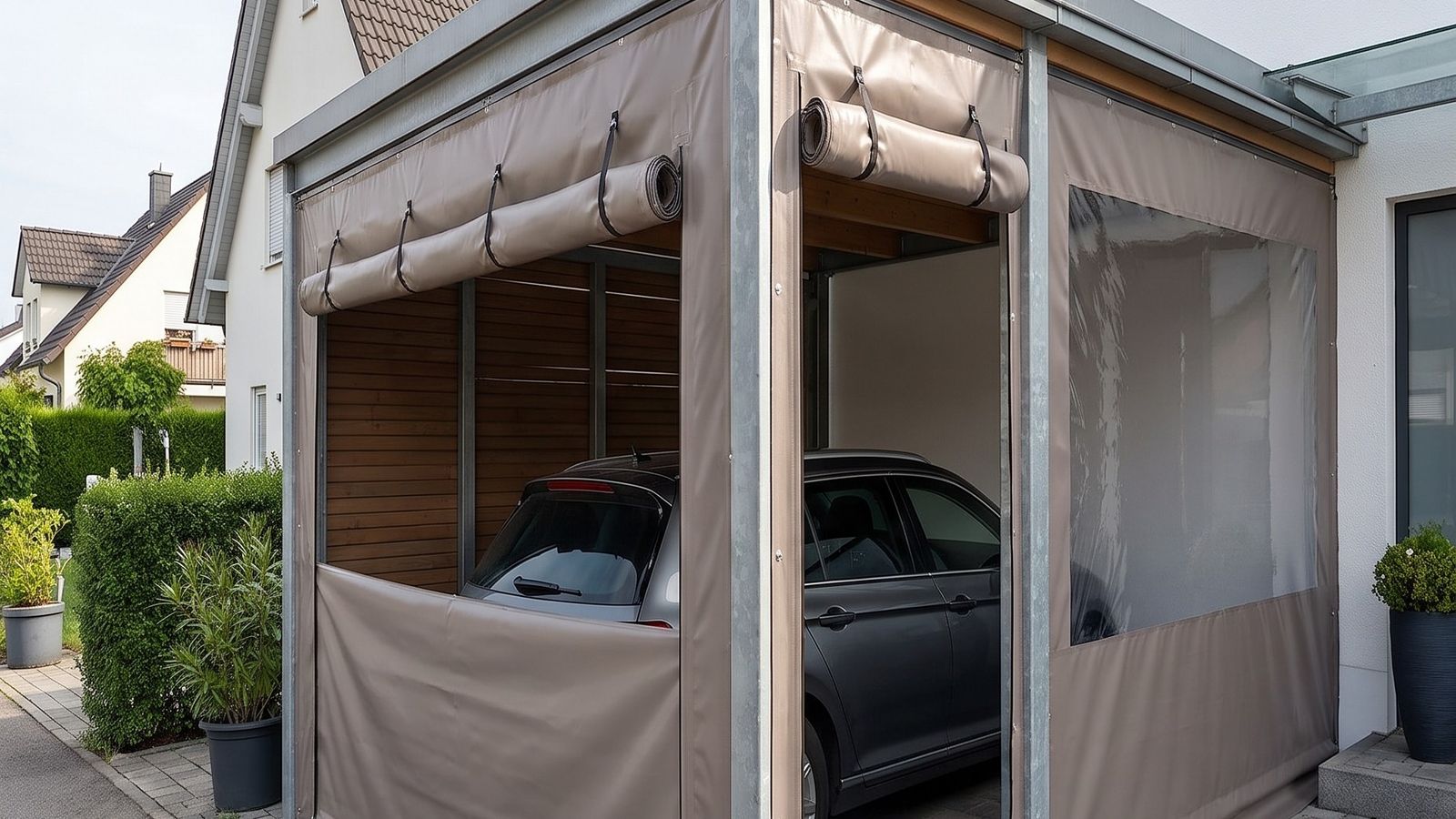 Carport Plane mit Tür: Schutz und Zugang für Ihr Fahrzeug