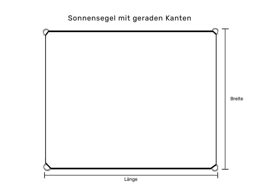 Rechteckiges Sonnensegel aus Schattierungsgewebe nach Maß (Bild 3)