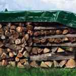 Holzabdeckplane aus PP-Bändchengewebe, Farbe: grün, Gr. 1,5x6m