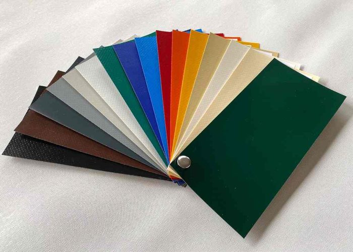 Farbfächer für 650g PVC Farben der Esslinger Sack- und Planenfabrik
