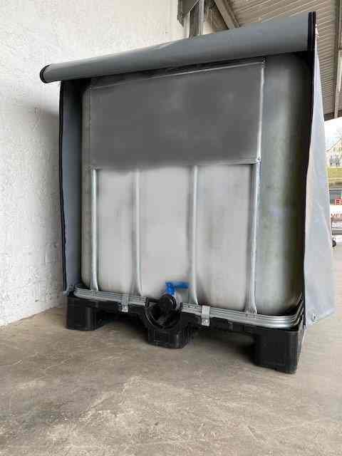 IBC Container Abdeckung für 600 Liter aus LKW-Plane