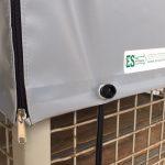 Abdeckhauben für Gitterbox aus stabilen PVC Material, 600 gr/qm, einfache schnell montiert.